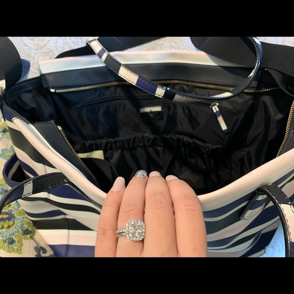 Kate Spade Cruise Stripe Kaylie Baby Diaper Bag - Picture 7 of 13